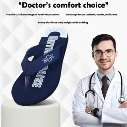 orthoraise Extra Soft Orthopaedic Comfort Slippers for Men | Anti-Skid, Arch Support, Doctor Recommended Flip Flops | Relax Footwear for Heel & Ankle Pain Relief image 2