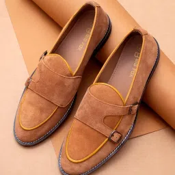 big fox Leather Double Monk Strap Loafers for Men image 1