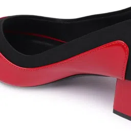 carlton london Women Comfortable Block Heel Pointed Toe Strapless Fashion Shoes for Party, Office use, Casual use image 4