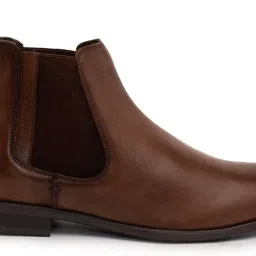 thomas crick Genuine Leather Chelsea Boots with Dual-Tone Finish and Enhanced Comfort image 1