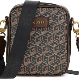 guess Ederlo Black Printed Sling Bag image 3