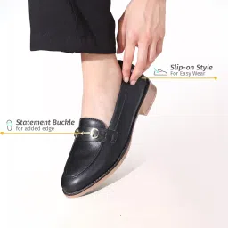 yoho Bliss 003 Slip-on Loafers for Women | Comfortable & Stylish Flat | Fashion Moccasins with Footpharma Footbed | Perfect for Casual, Formal Shoe image 4