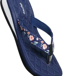 skytrap Women Blue Nubuck Slippers Flipflop image 3