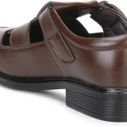 wenzel Men's PU Outdoor Hook & Loop Roman Sandals for Day Long Comfort|Outfit|Evening|Casual|Fashion|Trending|Lightweight with TPR Sole (11-15 UK) image 5