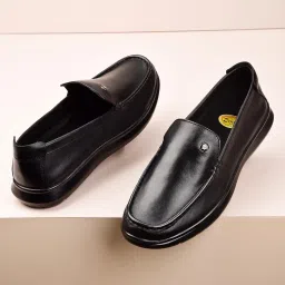 zoom shoes A4435 Men's Genuine Leather Slip-On Loafers | Stylish, Comfortable, Lightweight & Flexible Casual Shoes for All-Day Wear image 1