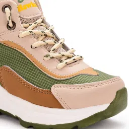 G&D Hawker Unisex Kids Shoe with Memory Foam EVA Sole | Leather Rexine Upper Breathable, Lightweight | Comfortable & Trekking Friendly Stylish Indoor & Outdoor | Sports Shoes image 3