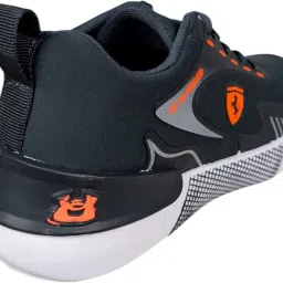 ovee Shoes Athletic Running Sneakers, Black and Orange, Breathable Mesh Sports Training Shoes with Cushioned Sole (Grey, UK Footwear Size System, Adult, Men, Numeric, Medium, 6) image 3