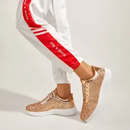 belos Women's Glitter Shoes Sparkly Lightweight Metallic Sequins Tennis Shoes image 5