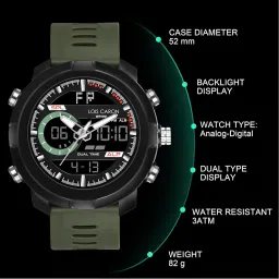 LOIS CARON Endurance Series Digital Analog Sports Watch Analog-Digital Watch - for Men LCDA8014 image 5