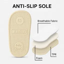 nanhaa wear Baby First Walker Shoes, Soft Sole Crib Shoes with Cartoon Puppy Design, 3-Layer Inner Sole, Anti-Slip Baby Shoes image 4