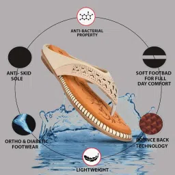 health fit Extra Super Soft Ortho Care Diabetic & Orthopedic Slippers/Doctor Chappal & Footwear with Memory Foam image 4
