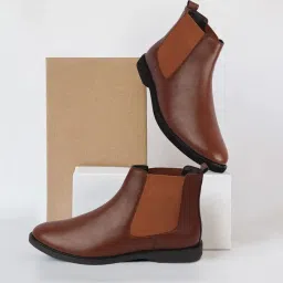 fausto High Ankle Chelsea Boots | Party Wear Formal & Casual Style Shoes | Winter Urban Riding Sleek Boots image 4