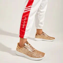 belos Women's Glitter Shoes Sparkly Lightweight Metallic Sequins Tennis Shoes image 4