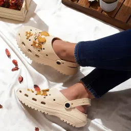 greentech breathe easy Greentech Casual Charms Jumbo Clogs for Women I Cushioned Footbed I Extra Soft Padded Foam I Slip on Sandals I Perfect for Rainy Season I Fashion I Waterproof I Comfortable image 2