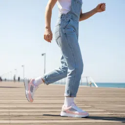 StepSupreme Women's Casual Walking Sneakers || Comfortable Lightweight Lace Comfy Travel & College (Size-3Uk) White image 4