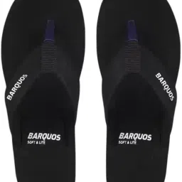 barquos Flip Flop for Women Soft Comfortable Breathable Fashionable Anti-Slip Sole Indoor & Outdoor_ Black image 4