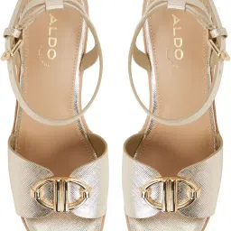aldo DROIN Women's Gold Heels image 4