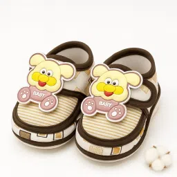 nanhaa wear Baby First Walker Shoes, Soft Sole Crib Shoes with Cartoon Puppy Design, 3-Layer Inner Sole, Anti-Slip Baby Shoes image 5