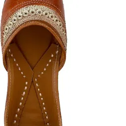 countless steps mojaris for Women Punjabi Jutti for Women Stylish Juti for Women Ladies Jutti Women Jutti Bellies for Women Stylish nagra Juti for Women Rajasthani Jutti for Women Stylish Leather -B61BLACK$ image 4