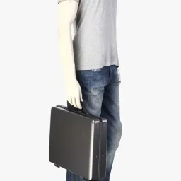 american tourister Unisex Voyager Plus Bronze ABS Briefcase 9Cm image 4