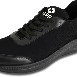 Zaprn Men’s Black Sports Running Shoes | Lightweight Breathable Mesh Gym Shoes for Men | Comfortable Sneakers for Walking, Training, Gym image 2