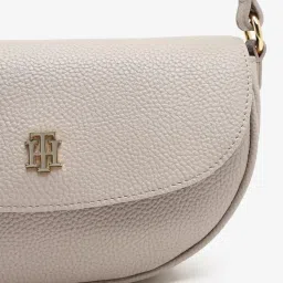 tommy hilfiger Texture Grey Pu Sling Bag image 2