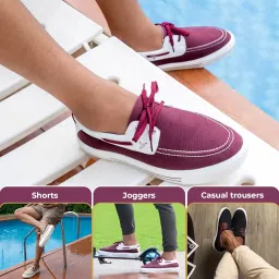 yoho Sailor Men’s Versatile Stylish Breathable Canvas Boat Shoe image 3