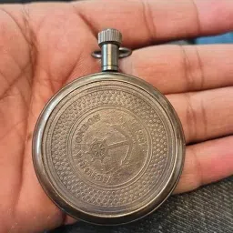 NN Nautical ldr RMS Titanic Pocket Watch with Chain for Gift Item– Vintage Brass Item Collectible with Roman Numerals & Antique Finish,Collective Item,Antique Pocket Watch image 2