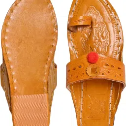royal khwaab Women's Kolhapuri chappals Leather hardcrafted Stylish,Ethinicwear & Dailywear Designed with Excellence 100% Comfortable. image 5