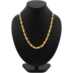 onnet 1 Gram Gold Plated Round Ring Chain for Men (CN025) image 2