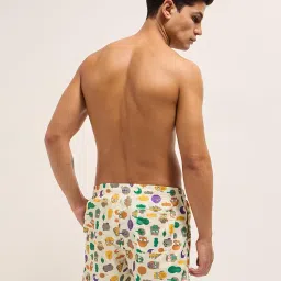 the bear house Men's Printed Swim Shorts with Drawstring Closure image 2