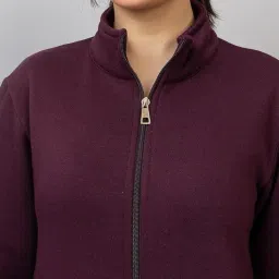 colorchakra winter wear fleece tracksuit for womens extremely warm zipper jacket and cozy lower for women plus size set M to 4XL BLACK image 1