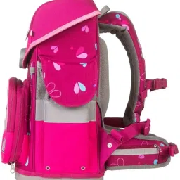 school-mood School Mood Timeless Pro Klara Bunny School Bag Set 7-Piece, red / pink image 3