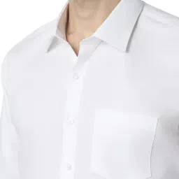 van heusen Solid Formal Shirt for Men| Premium Cotton| Full Sleeves| Slim Fit |Breathable Fabric image 3