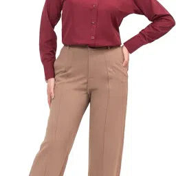 esta Women Full Sleeve Stylish Western Official Formal Shirts Regular fit Shirts for Women image 3