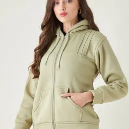 pivl Women Solid Hooded Jacket for Winter image 2