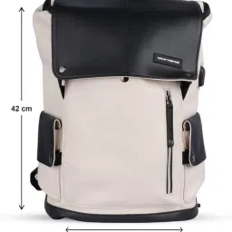 kaya trends Laptop Backpack for Men Fashion PU-1003 Laptop Leather Textured Fabric Shoulder Bags for 15.6-Inch Laptop/Water-Resistant image 1