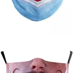 atorse Prank Face Mask Reusable Adjustable Prank Bandanas Fashion Scarf/for Adult image 1