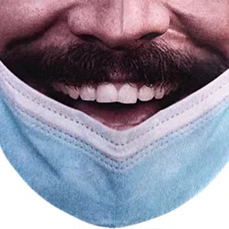 atorse 2pcs Prank Face Mask Reusable Adjustable Prank Bandanas Fashion Scarf image 3