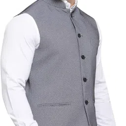 wintage Men's Poly Cotton Festive and Casual Nehru Jacket Vest Waistcoat image 1