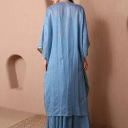 purvaja Women’s Maxi Fit & Flare Viscose Ethnic Co-Ords image 2