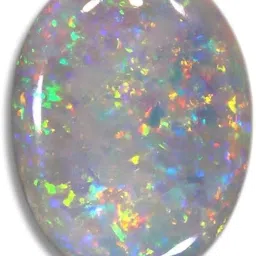 dinjewel 10.25 Ratti / 9.50 carat 100% Natural White Opal Stone Original Certified Australian Opal Stone Original Certified Natural Gemstone (9.25 Ratti/10.50 Carat) image 1