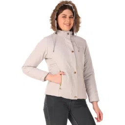 brazo Women's and Girls Puffer Regular Fit Bomber Jacket For Winter Wear | Hooded Neck | Full Sleeve | Zipper | Casual Jacket For Woman & Girl | Western Stylish Jacket For Women image 2