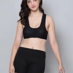 aimly Women Cotton Blend Stretchable Cycling Gym Yoga Above Knee Shorts Pack of 2 image 5