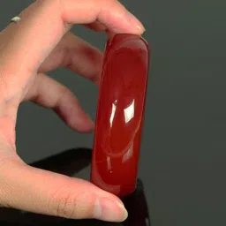 honmin Natural Jade Bracelet for Women | Thin Round Bangle, Stone Jewelry hand acessories image 1