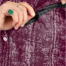 rsaimta Maternity Nighties for Women in Cotton Blend Fabric |Nightgown | Maxi | Feeding Nighties| image 5