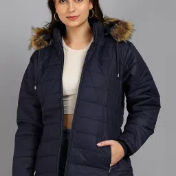 ellipse Women’s Winter Jacket with Detachable Hood, Faux Fur, Inner Fabric Lining & Multiple Pockets | Warm Puffer Coat for -5°C to 10°C image 1