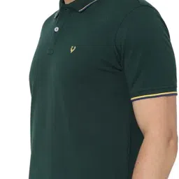 allen solly Men's Solid Regular Fit Polo image 1