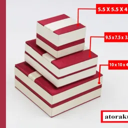 atorakushon Velvet Maroon Women's Multipurpose Jewellery Box Ring Earring Chain Bangel Storage Organizer image 2