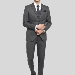 givo Mens Tailored Fit Formal Suit Set with Notch Lapel Blazer and Trousers for a Professional Look image 5